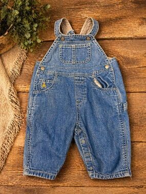 Baby GAP Denim Overalls 3-6 Months Classic Jean